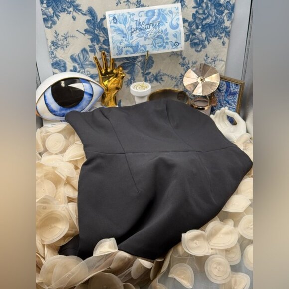 🆕 BRONX & BANCO 🧿 NWOT Harper Strapless Beige and Black Gown, Sz L US 8 - Picture 2 of 14